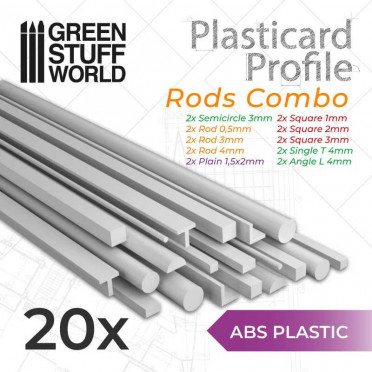 Plasticard Variety Pack | Polystyrene Flexible Sheets