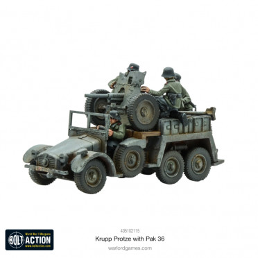 Bolt Action - German - Krupp Protze With Pak 36