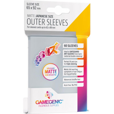 Gamegenic - 60 Outer Sleeves Matte : Japanese Size
