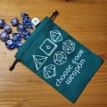 Dice bag - Choose your Weapon pattern - green 0