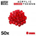 Set de 50 Cubes Transparents 8mm 1