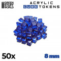 Set de 50 Cubes Transparents 8mm 7
