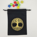 Yggdrasil Dice Purse or Tree of Life - color black 1