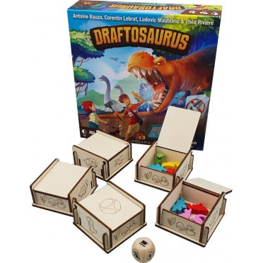 5 wooden boxes - compatible with Draftosaurus
