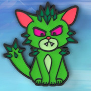 Isle of Cats - Promo Green Pin