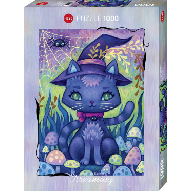 Puzzle - Dreaming Witch Cat - 1000 Pièces