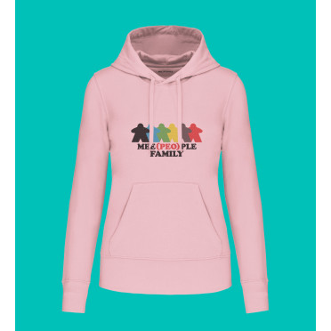 Woman Hoodie - Family - Pale Pink - S