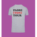 Tee shirt – Homme – Passe ton tour – Gris Chine - L 1