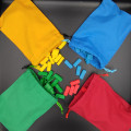 Set of 6 purses - color red, blue, black, white, green, yellow 1