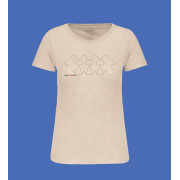 Tee shirt Femme – Quatuor – Light Sand - XS