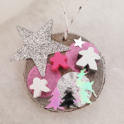 Woods Christmas decorations - Pink