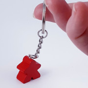 Meeple "on" keychain 20mm - Red