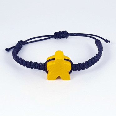 Meeple "on" bracelet - Yellow