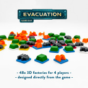 Évacuation – Ensemble d'usines 3D (48 pièces)
