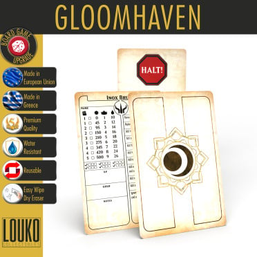 Rewritable Character Sheets upgrade for Gloomhaven