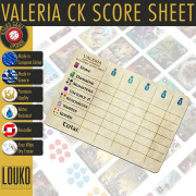 Valeria: Card Kingdoms - Feuille de score réinscriptible