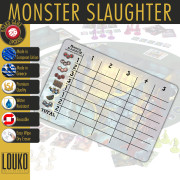 Monster Slaughter - Feuille de score réinscriptible