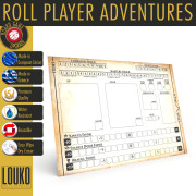 Journal de campagne réinscriptible pour Roll Player Adventures