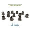 Tipperary – 3D Deluxe Tower Set (12 pcs) - matte grey 0