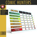 Comic Hunters - Feuille de score réinscriptible 1