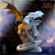 Beholder Miniatures - Elves - Princess on Dragon