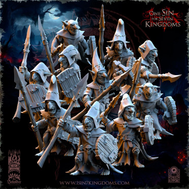 The Beholder Miniatures - Goblins - Spearmans