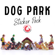 Dog Park Meeple Sticker set