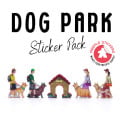 Dog Park Meeple Sticker set 3