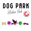 Dog Park Meeple Sticker set 6