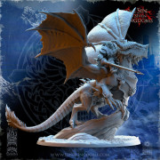 The Beholder Miniatures - Stormwolfs - Commander on Dragon