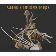 Crab Miniatures - Undead Egyptians - Pharaon On Sobek Dragon With Palanquin V1 x1