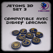 Jetons 3D pour Lorcana (Set 3 - 27 pièces)