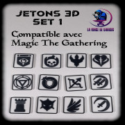Jetons 3D pour Magic The Gathering (Set 1 - 12 pièces)