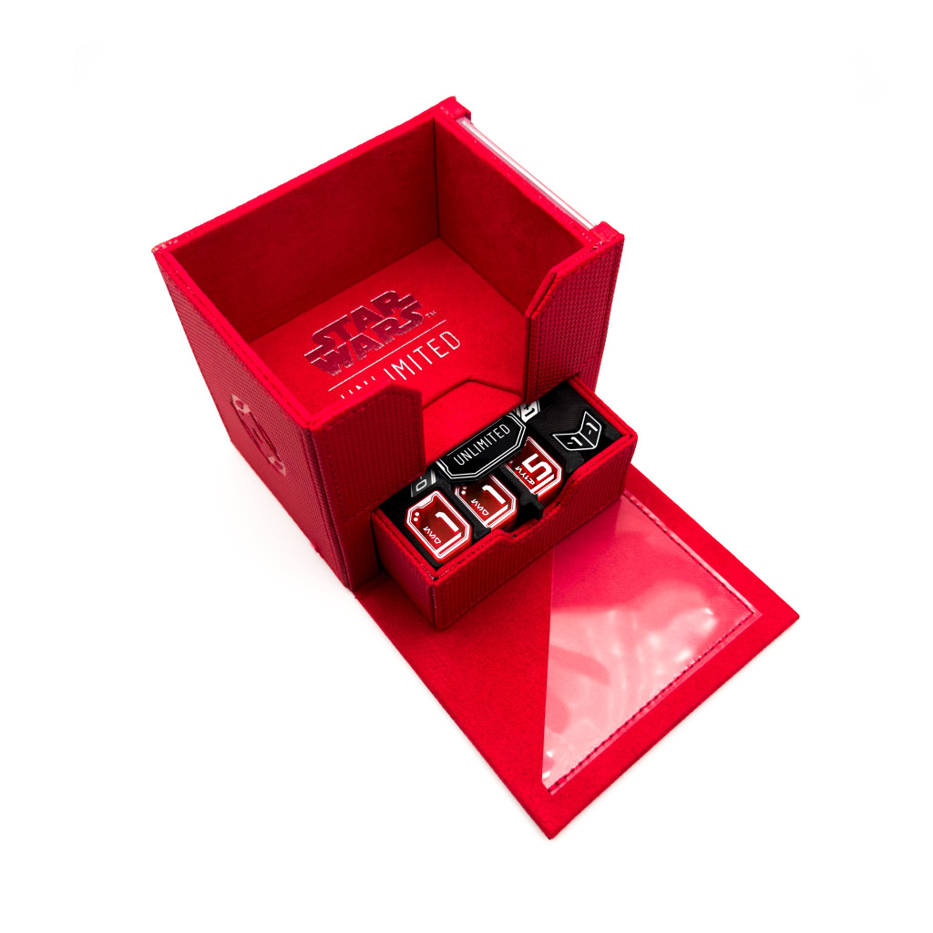 Deck Pod Star Wars Unlimited - Boîte De Rangement Premium Pour Cartes Avec Étui Leader Et Tiroir à Jetons
