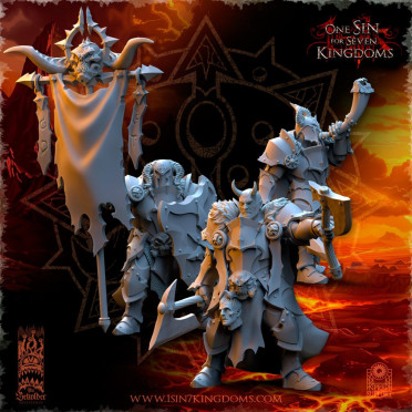 Beholder Miniatures - Realms of Ruins - Warriors Command Squad
