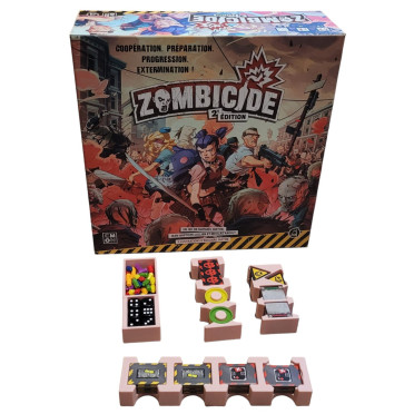 Zombicide 2ème édition - Rangement insert rose compatible