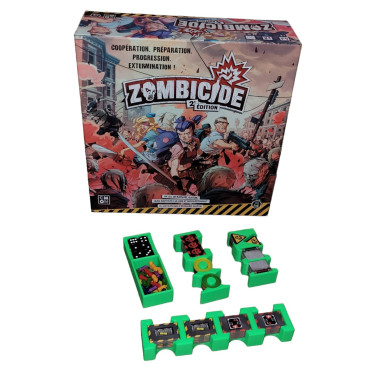 Zombicide 2ème édition - Rangement insert vert compatible