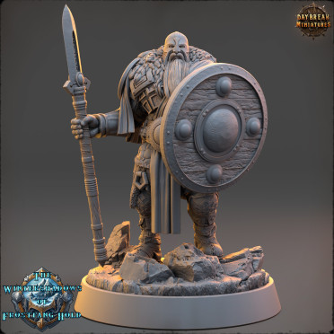 Daybreak Miniatures - The Wintershadows of Frostfang Hold : Rolf Ravenshadow [32mm]