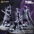 DM Stash - Under Darkness : Set of 3 Drow Soldiers 0