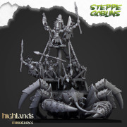 Highlands Miniatures - Steppe Goblins - Gobelins sur Crabe Géant