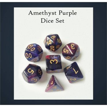 Set de dés - Violet améthyste