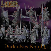 Landor Miniatures - Dark Elves - Cold Blood Knights