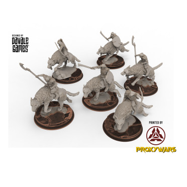 Orc - 6x Wolf Riders - Davale Games