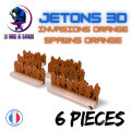 Jetons 3D Spawn Orange (6 pièces) 0