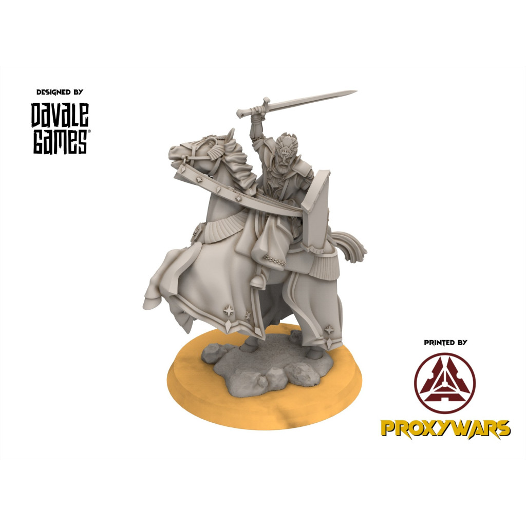 Buy High Human - King with Helmet Mounted - Davale Games - Proxywars -  Miniatures games