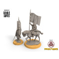 West Human - Royal Guard Banner on Foot & Mounted- Davale Games 0