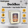 DeckBox Commander 100+ avec toploader - Blanche 0