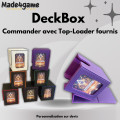 DeckBox Commander 100+ avec toploader - Blanche 1