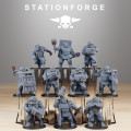 Station Forge - Légion de Fer – 3x Grimguard Mutants Rippers Weapons 0