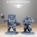 Station Forge - Légion de Fer – 3x Grimguard Mutants Rippers Weapons 3